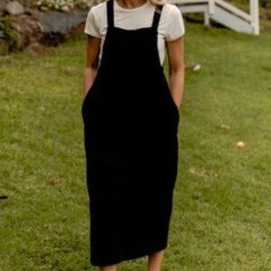 Olivia Corduroy Dress - Black